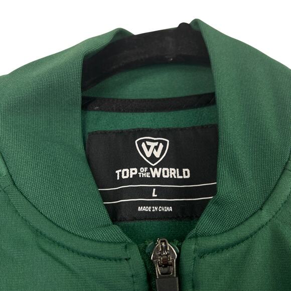 Michigan State Spartans Track Jacket Top of the World Green Mens L Full Zip - Picture 3 of 9